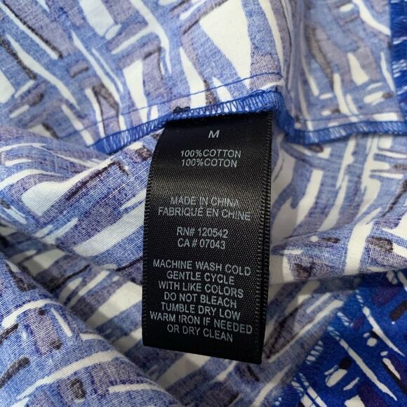 FELICITY & COCO Blue White & Black Classy Mini Dress Size medium - Picture 11 of 15